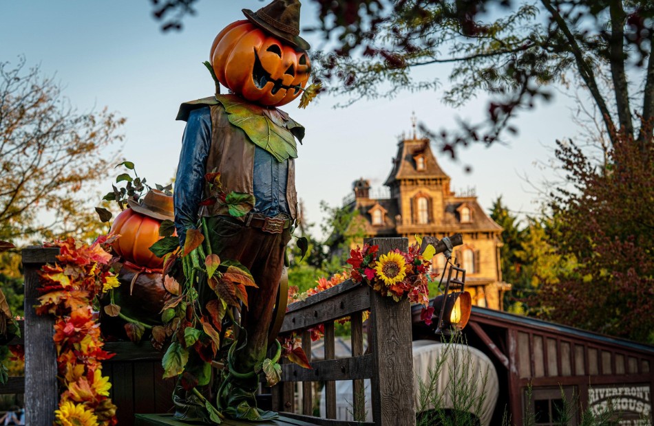 Decorazioni con zucche a Disneyland Paris per Halloween