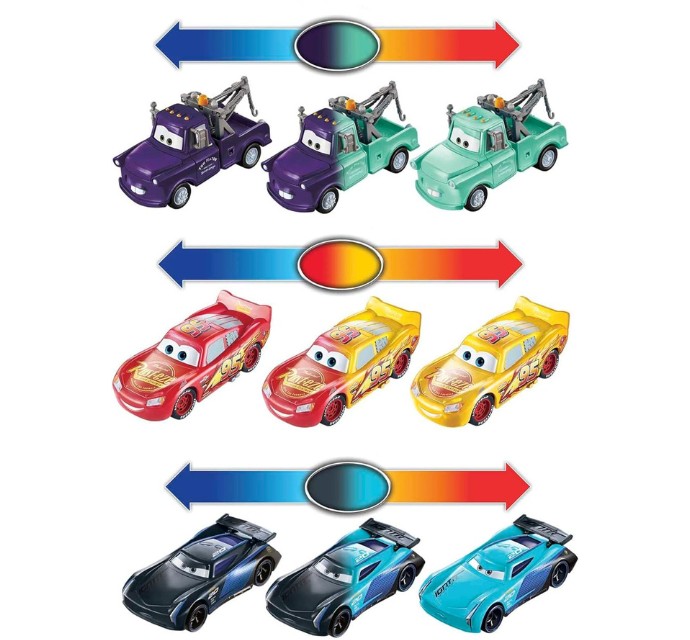 Macchinine di Cars che cambiano colore